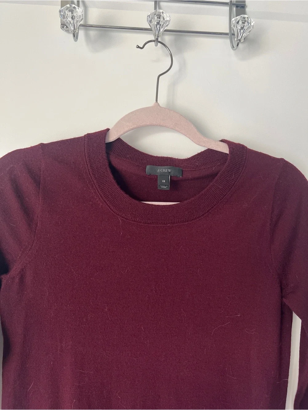 J. Crew Maroon Crewneck Sweater